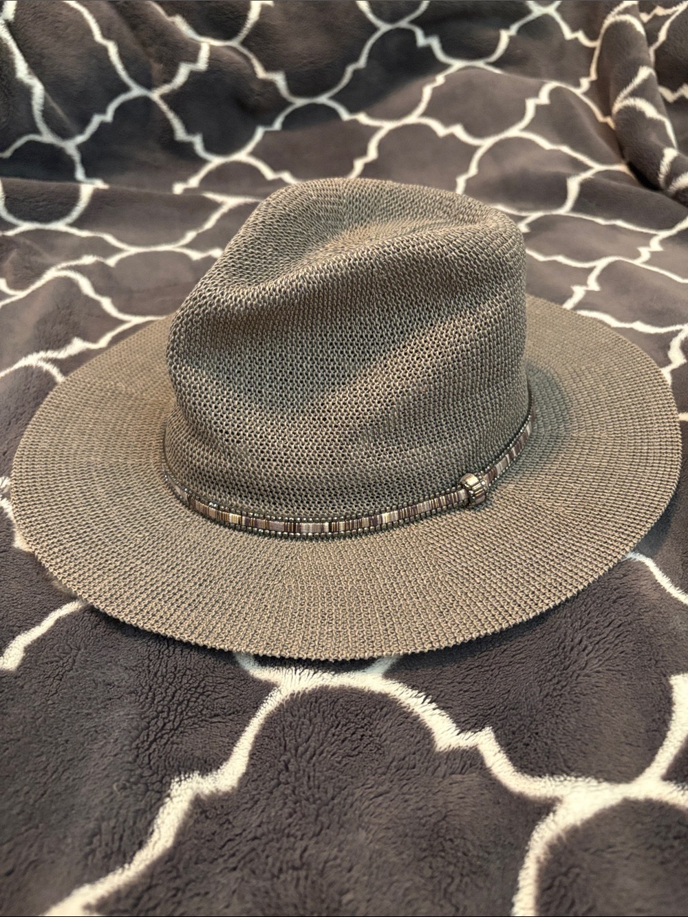 Anthropologie Fedora Hat with Bead Band